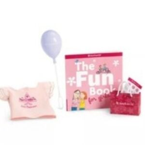 American Girl Fun Book Set For Girls With Balloon Shirt & Gift Bag